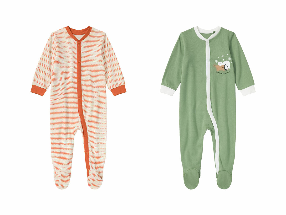 Bild 1 von lupilu® Baby Schlafoverall aus reiner Bio-Baumwolle