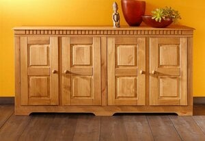 Home affaire Sideboard Lisa, aus massivem Kiefernholz, wahlweise mit 3 oder 4 Türen erhältlich