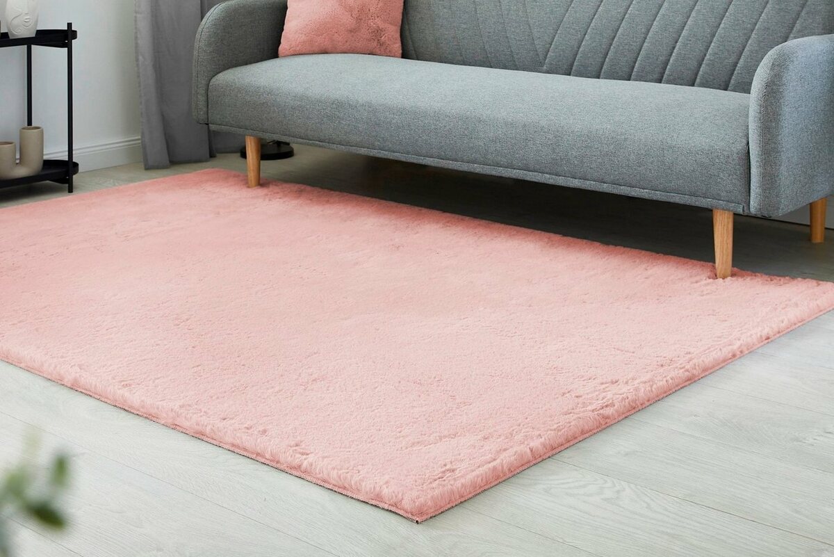 Bild 1 von Fellteppich Novara, LUXOR living, rechteckig, Höhe: 30 mm, Kunstfell, Kaninchenfell-Haptik, besonders weicher Hochflor