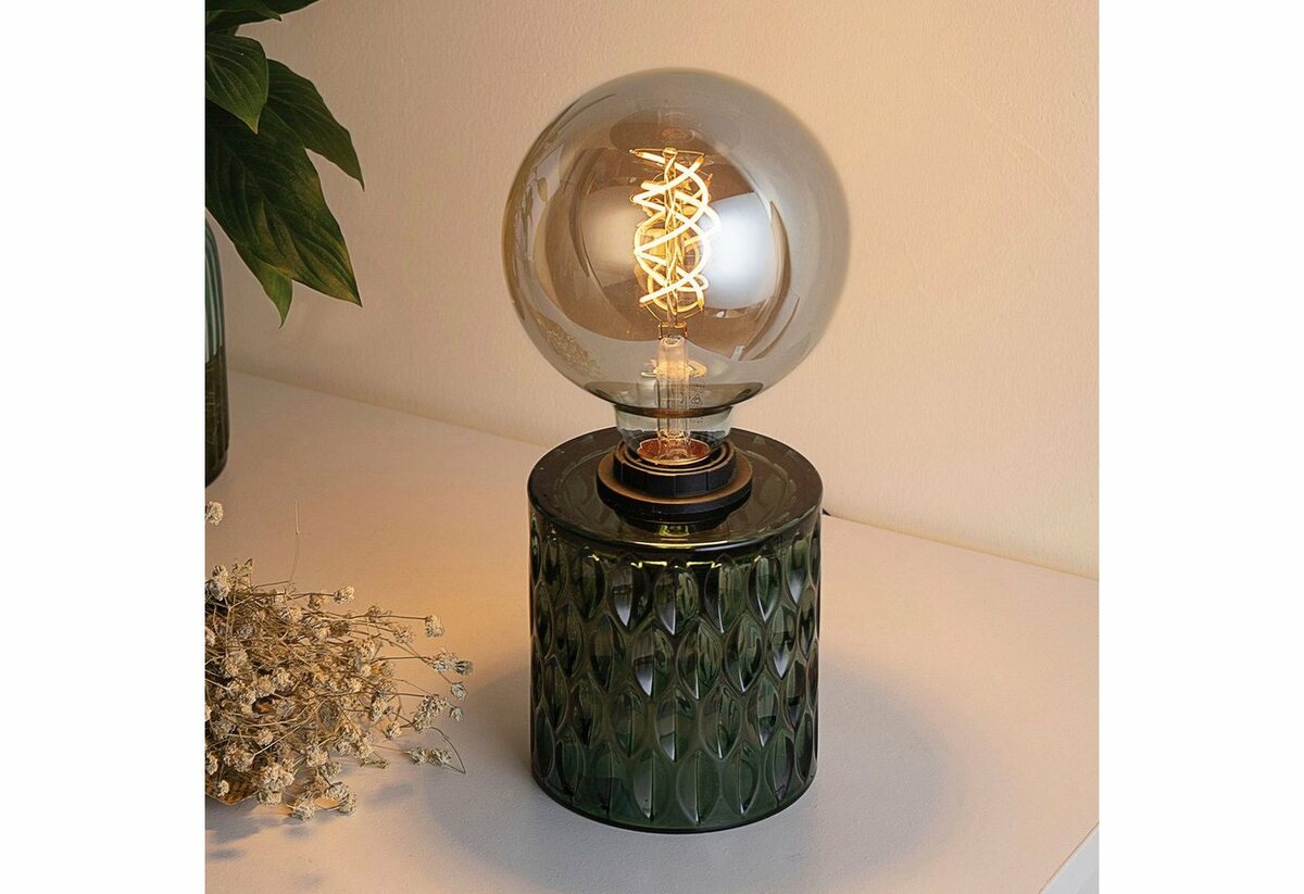 Bild 1 von Pauleen Tischleuchte Crystal Magic, ohne Leuchtmittel, E27, Grün, Glas