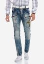 Bild 1 von Cipo & Baxx Bequeme Jeans im Biker-Stil in Straight Fit