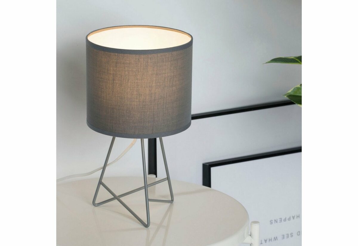 Bild 1 von Pauleen Tischleuchte Shiny Star, ohne Leuchtmittel, E14, Stoffschirm, Grau