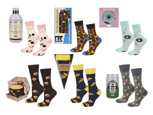 Soxo Socken, 2 Paar, in Food-Design Geschenkverpackung