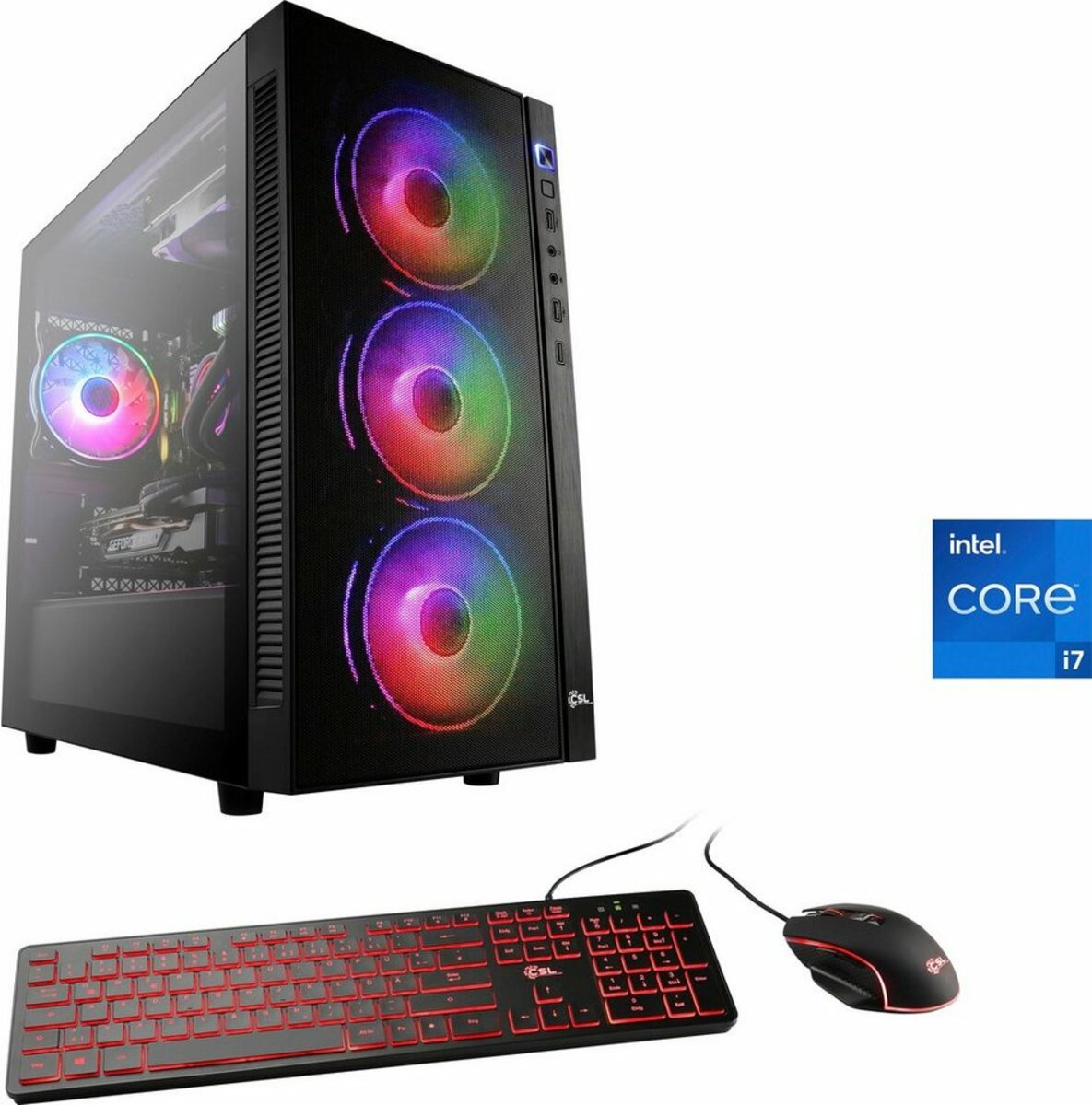 Bild 1 von CSL HydroX L9112 Gaming-PC (Core i7 11700F, GeForce RTX 3060, 16 GB RAM, 1000 GB SSD, Wasserkühlung)
