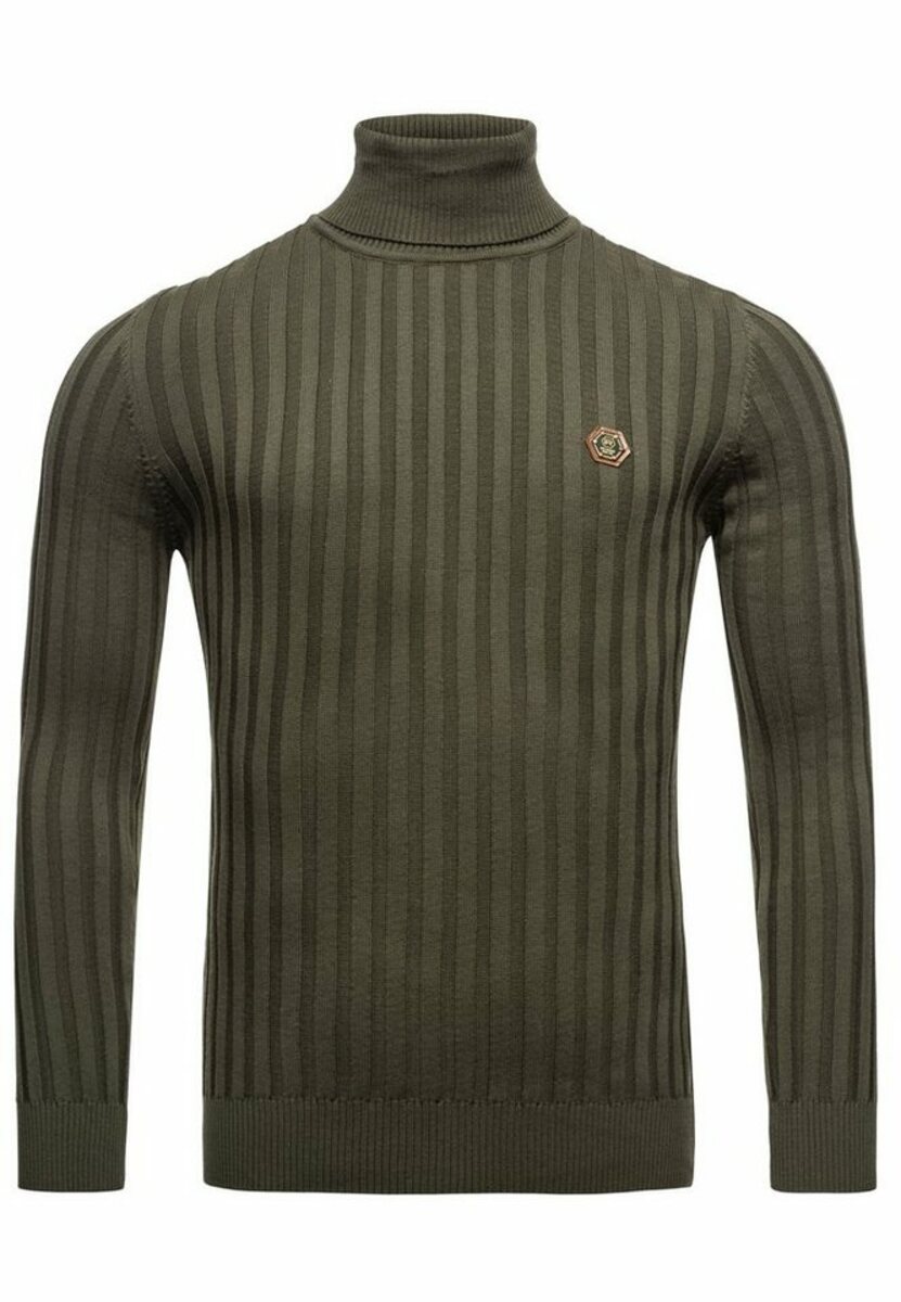 Bild 1 von RedBridge Rollkragenpullover Kiew mit gestreiftem Strickmuster