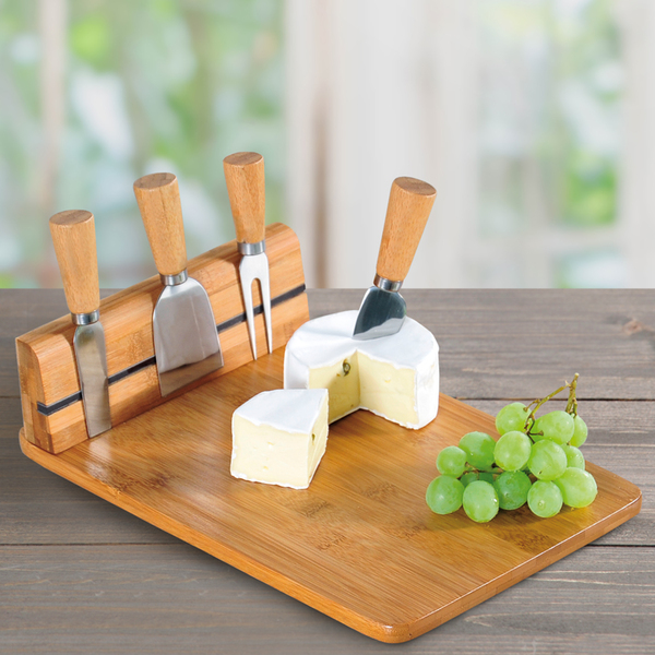 Bild 3 von Kesper Käseschneidebrett mit Besteck, Bambus
