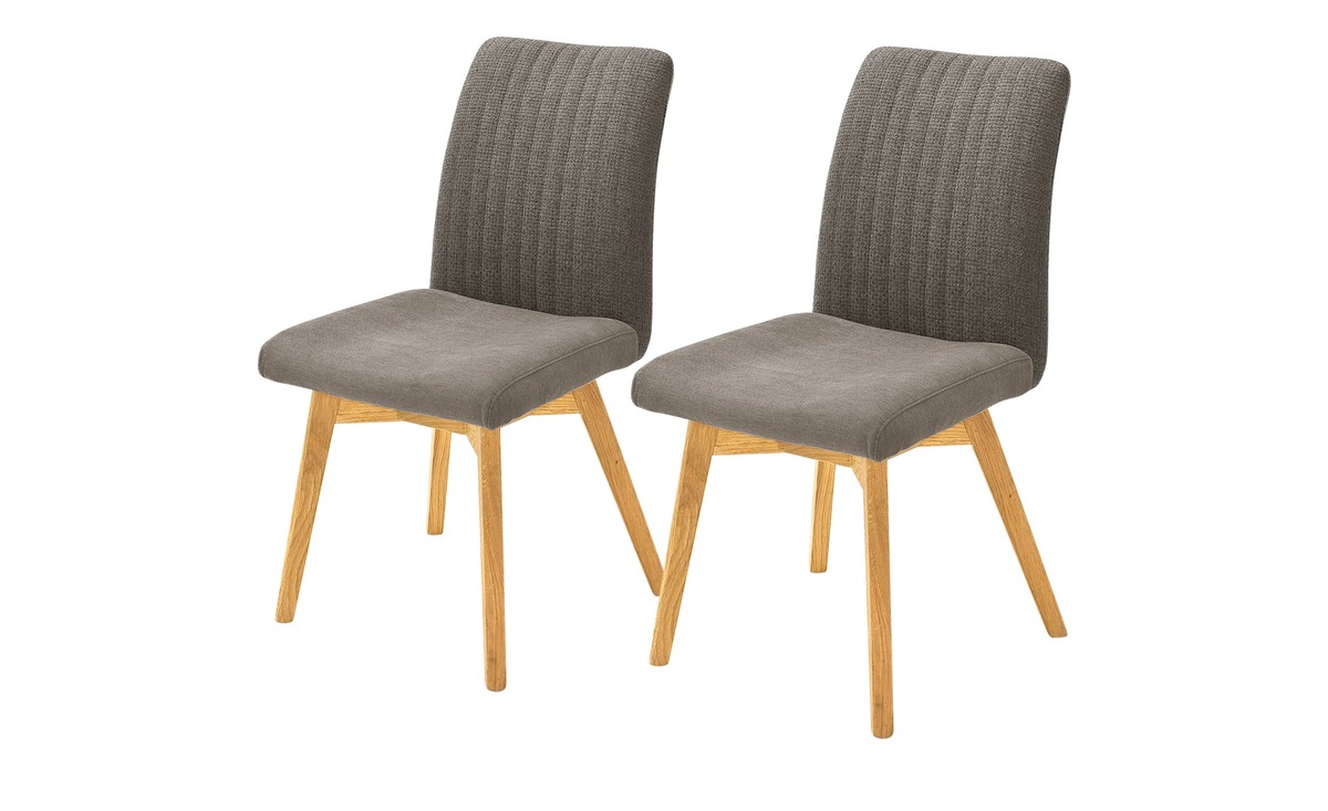 Bild 1 von Woodford 2er Set Polsterstuhl  Menda braun Maße (cm): B: 47 H: 88 T: 69 Stühle