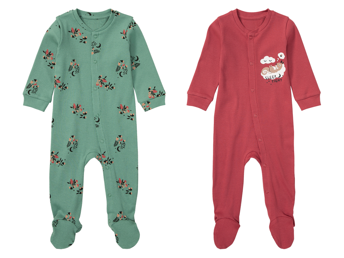 Bild 1 von lupilu® Baby Mädchen Schlafoverall aus reiner Bio-Baumwolle