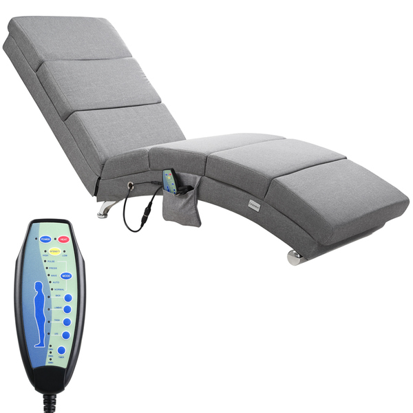 Bild 4 von Casaria® Relaxliege London Grau mit Massage- & Heizfunktion grau