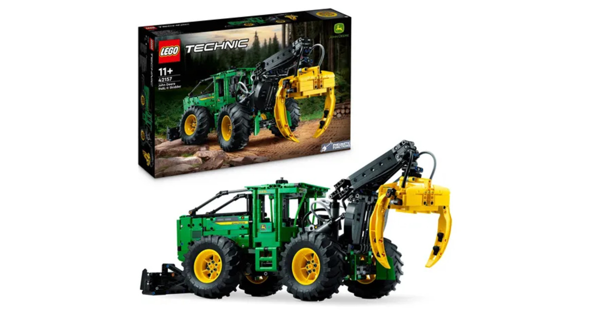 Bild 1 von LEGO Technic 42157 John Deere 948L-II Skidder Baufahrzeug für Kinder