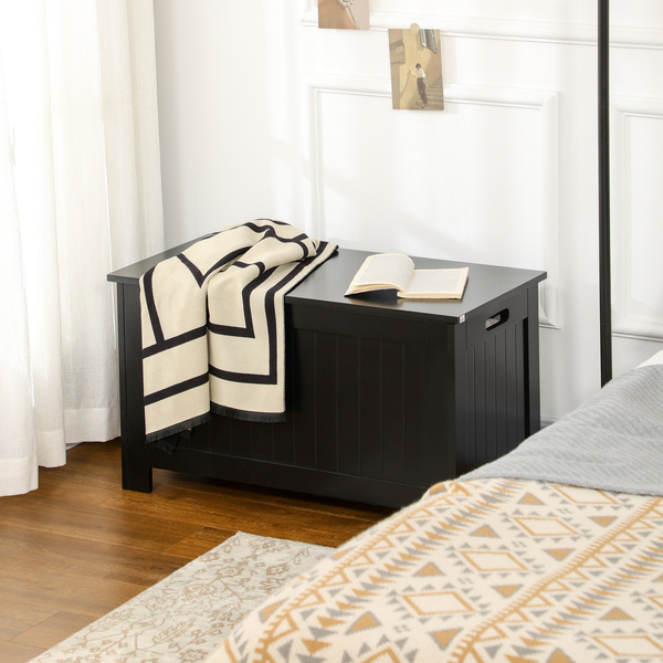 Bild 2 von HOMCOM Truhe, Aufbewahrungsbox, Auflagenbox mit Griff, Gerätetruhe mit Deckel