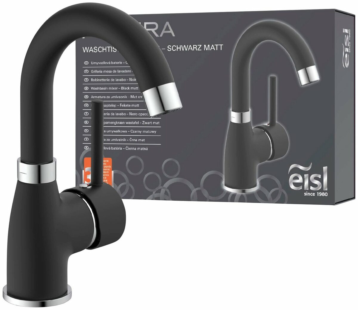 Bild 1 von Eisl Waschtischarmatur Futura Wasserhahn mit Energiesparfunktion Cold Start, Mischbatterie