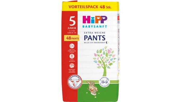 Bild 1 von HiPP Babysanft Windeln Pants, Gr. 5 Junior, 11 - 17 KG