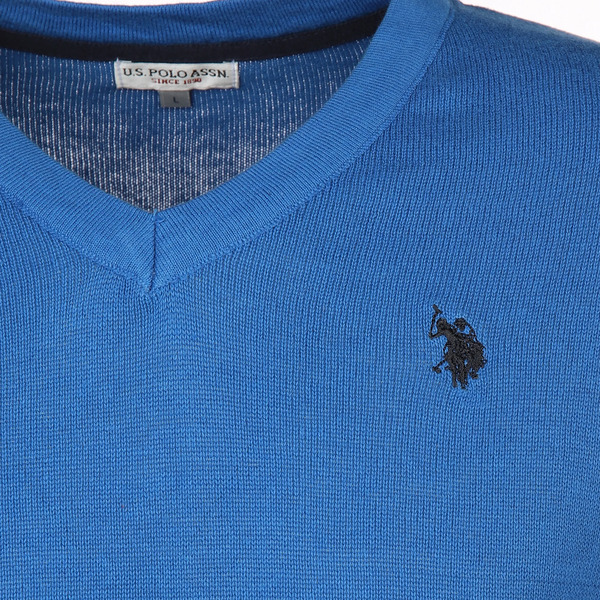 Bild 3 von Herren Feinstrickpullover mit V-Ausschnitt
                 
                                                        Blau