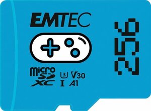 EMTEC Gaming microSD 256 GB Speicherkarte (256 GB, UHS Class 1, 100 MB/s Lesegeschwindigkeit)