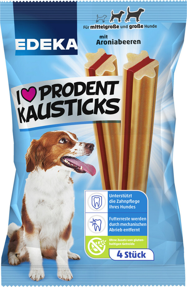 Bild 1 von EDEKA I Love Prodent Kausticks 4 Stück