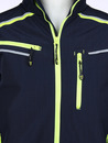 Bild 3 von Herren Softshelljacke mit Neondetails
                 
                                                        Blau