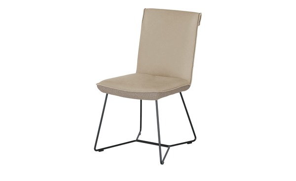 Bild 1 von KOINOR Kufenstuhl Leder  Schwof beige Maße (cm): B: 48 H: 90 T: 64 Stühle