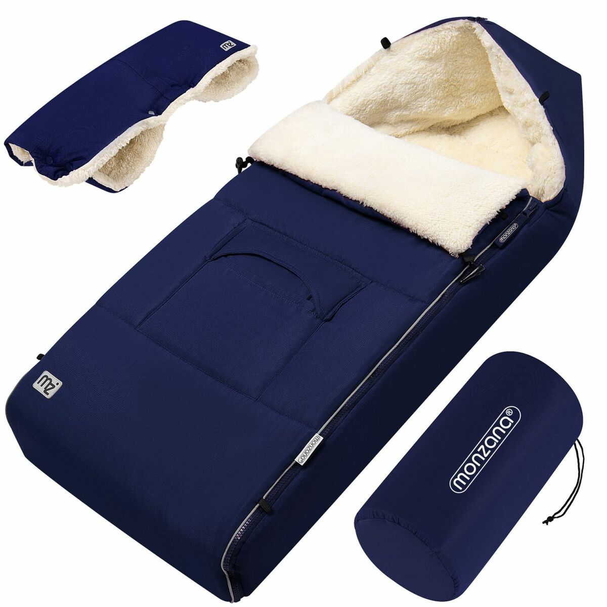 Bild 1 von monzana® Baby Fußsack Premium marineblau