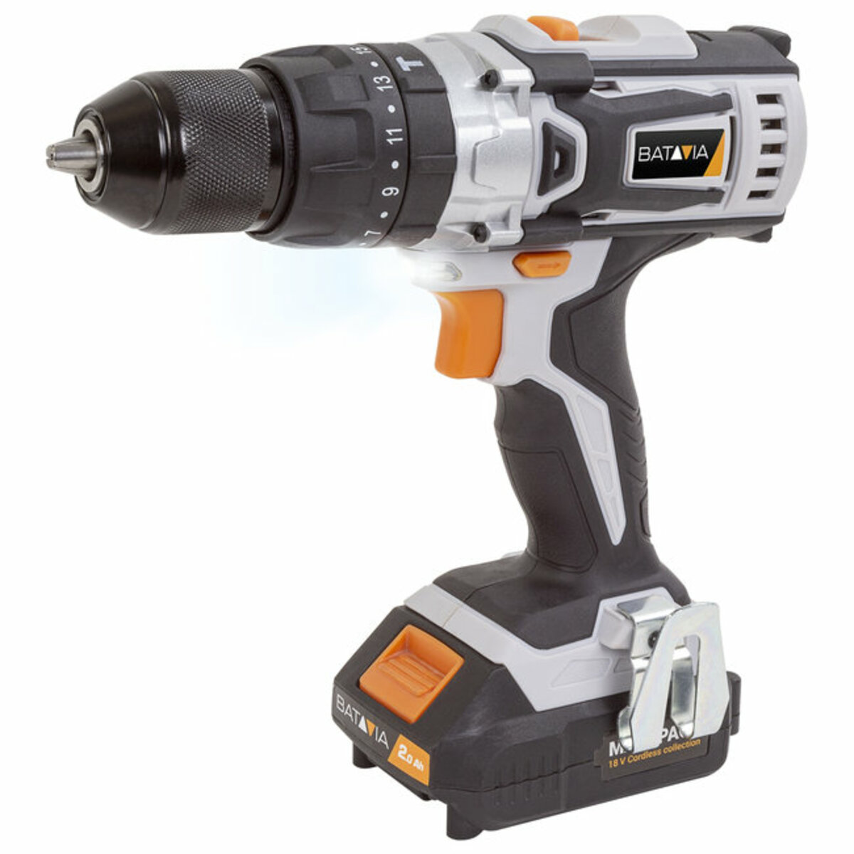 Bild 1 von Batavia 18 V Akku-Schlagbohrschrauber SET (mit 2 x 2Ah Akkus und Ladegerät im Koffer)