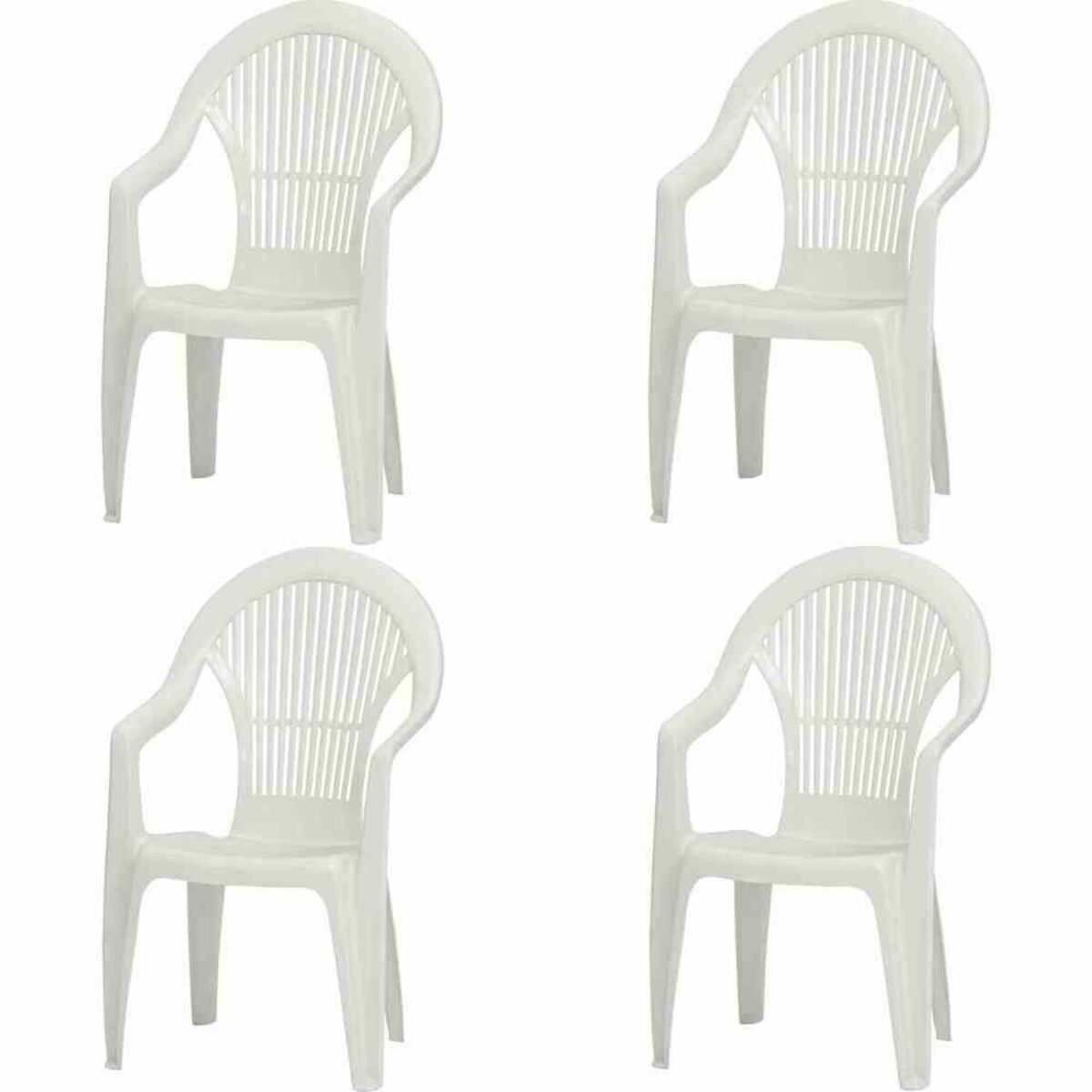 Bild 1 von Progarden Vega SET 4x Stapelsessel in weiß