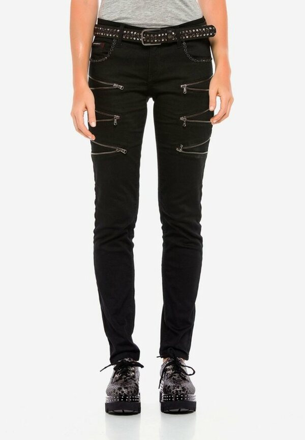 Bild 1 von Cipo & Baxx Slim-fit-Jeans mit auffälligen Details in Skinny Fit