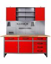 Bild 1 von Ondis24 Werkstatt Set Karsten 160 cm 1 Schrank LED rot