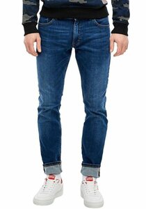 QS Straight-Jeans RICK leichte Used-Waschung