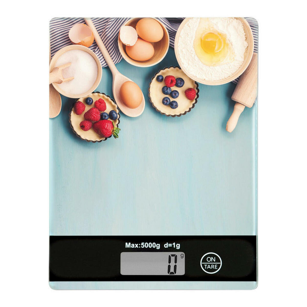 Bild 1 von Kesper Küchenwaage blau Kunststoff B/H/L: ca. 15,3x1,7x20,3 cm