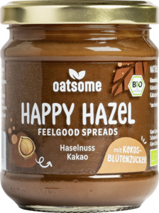 Oatsome Bio Feelgood Spread Happy Hazel Brotaufstrich