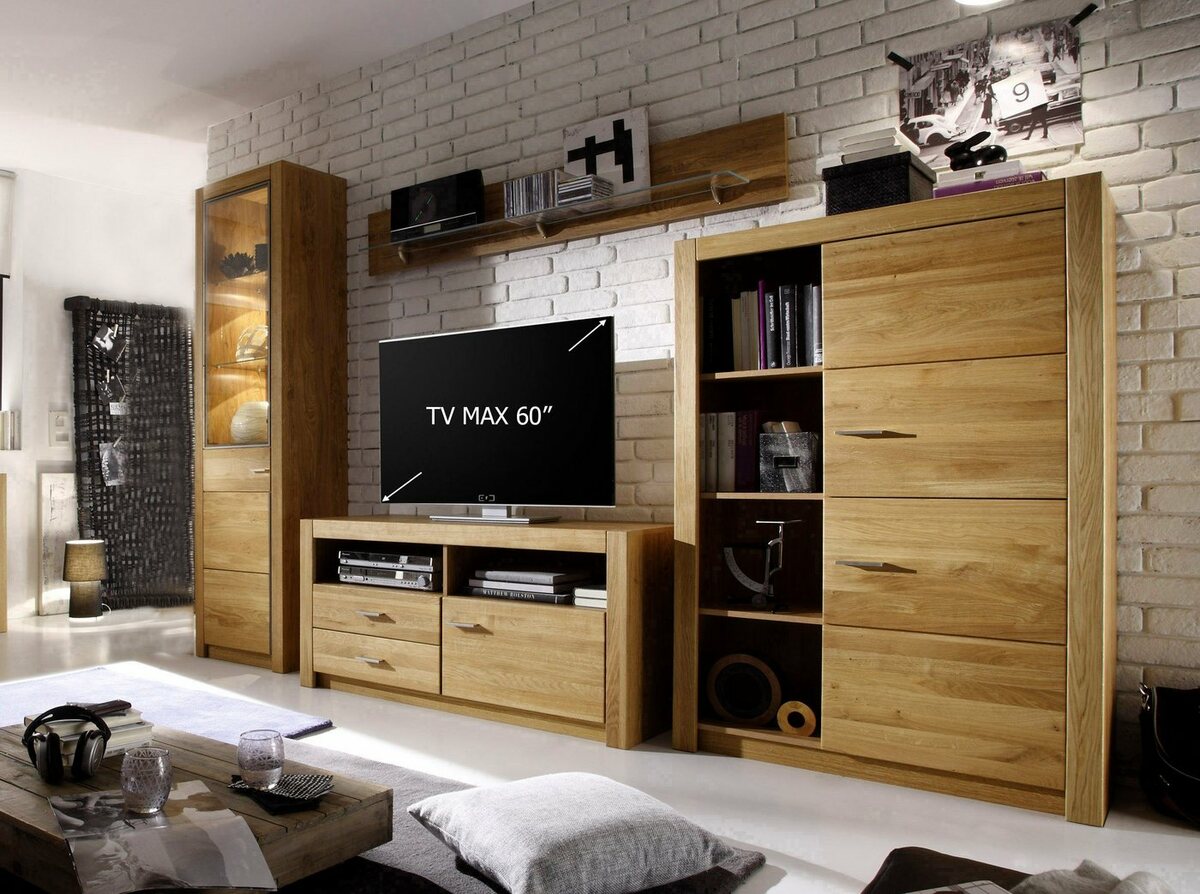 Bild 1 von INOSIGN Wohnwand Hartford, (Set, 4-St), hochwertige Verarbeitung, Beige