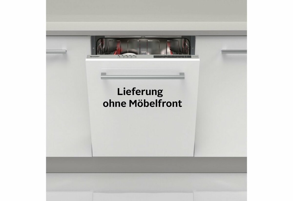 Bild 1 von Sharp vollintegrierbarer Geschirrspüler, QW-NI14I47DX-DE, 13 Maßgedecke
