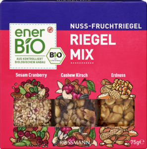 enerBiO Nuss-Fruchtriegel Riegel Mix