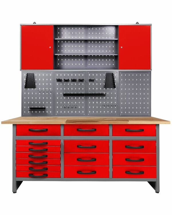 Bild 1 von Ondis24 Werkstatt Set Konny 160 cm 1 Schrank rot