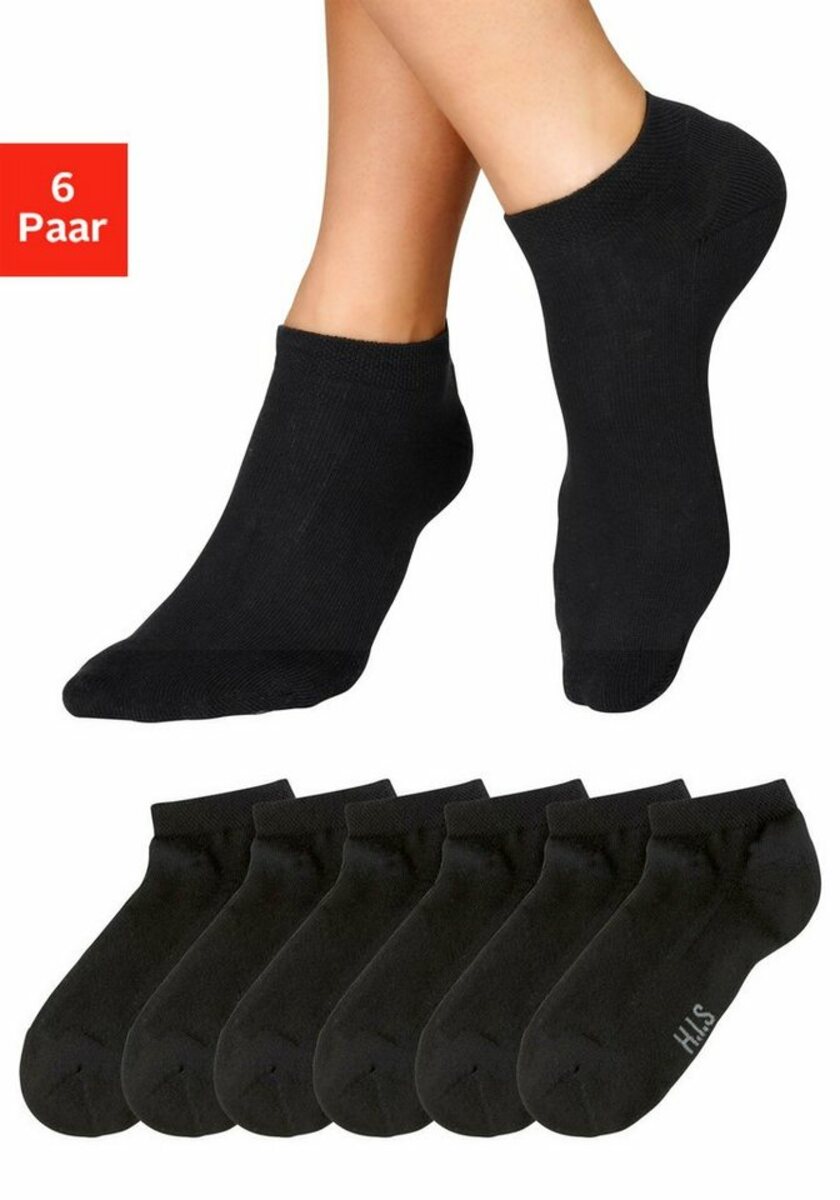 Bild 1 von H.I.S Sneakersocken (Set, 6-Paar) mit weicher Frotteesohle