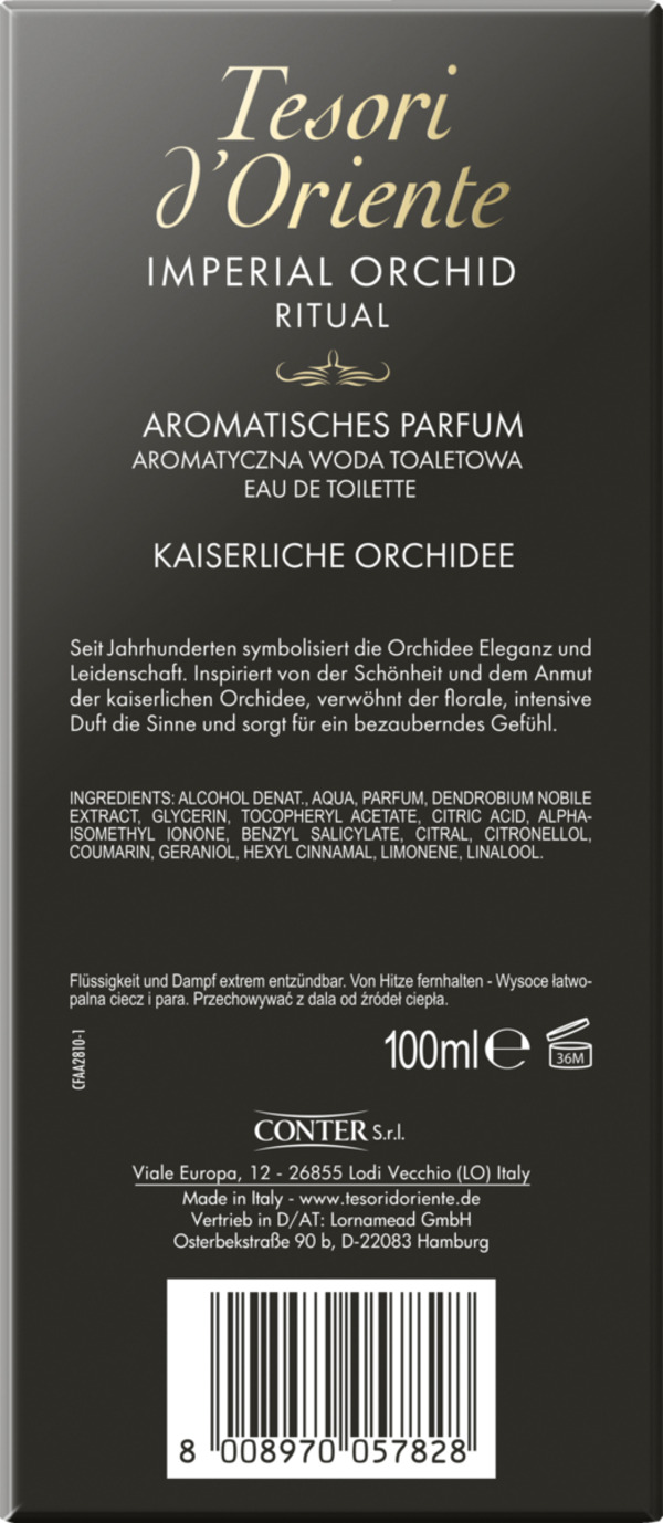 Tesori d'Oriente Imperial Orchid Ritual, EdT 100 ml von ROSSMANN für 8 ...