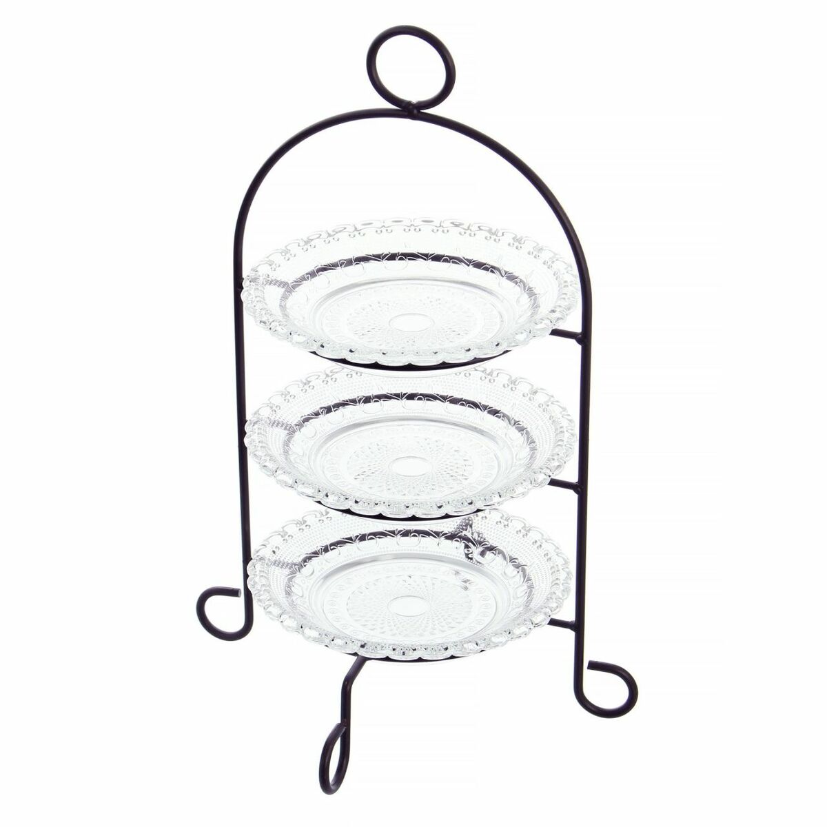 Bild 1 von HomeLiving Glas-Etagere, 4tlg. Schale Gebäck Tisch Deko praktisch Küche nostalgisches Flair
