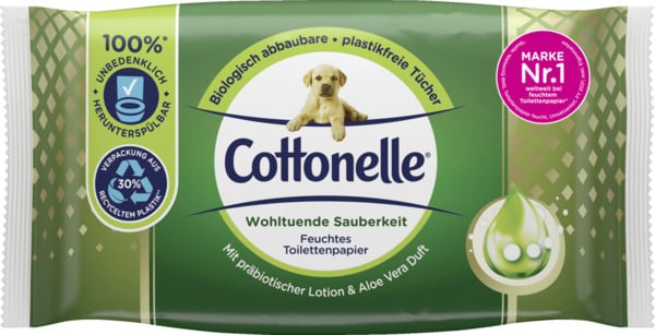 Bild 1 von Cottonelle Wohltuende Sauberkeit feuchtes Toilettenpapier