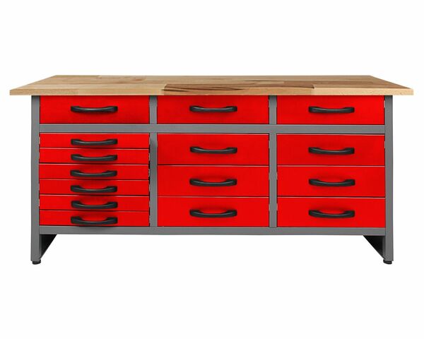 Bild 1 von Ondis24 Werkbank Konny 160 cm rot H85