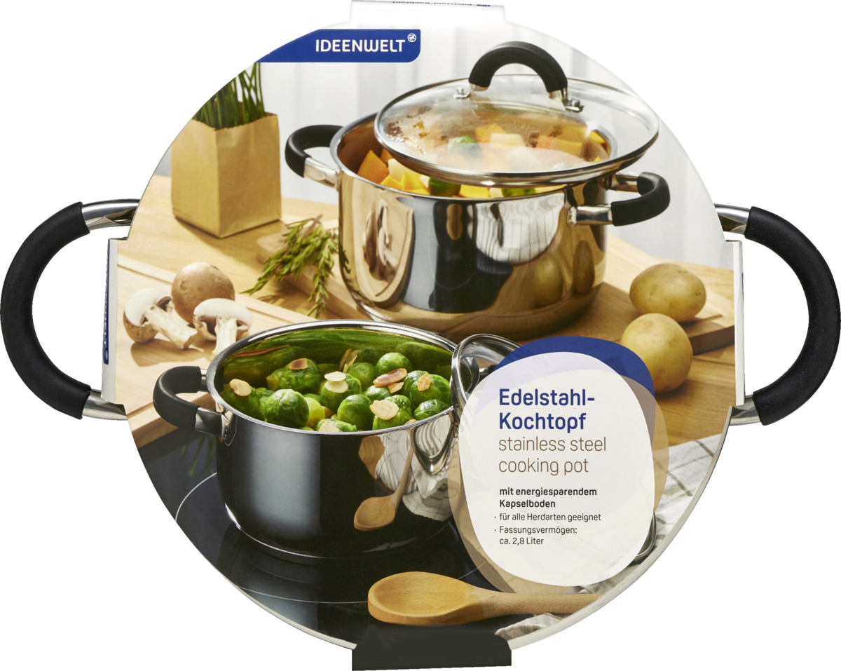 Bild 1 von IDEENWELT Edelstahl-Kochtopf 2,8l