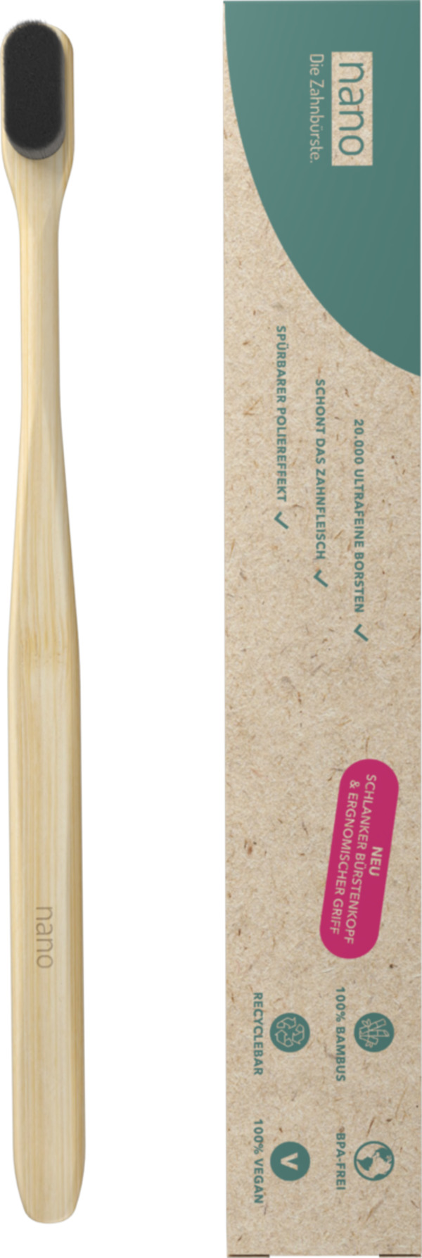 Bild 1 von nano Bambus Zahnbürste