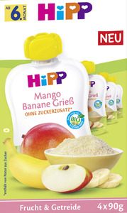 HiPP Bio Mango Banane Grieß Quetschie