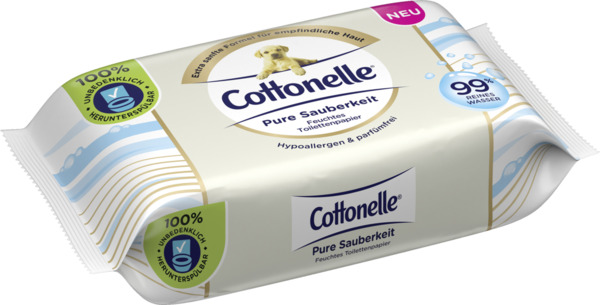Bild 2 von Cottonelle Pure Sauberkeit feuchtes Toilettenpapier
