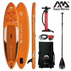Aqua Marina All-Around SUP Board 330x81cm Reißverschlussrucksack Double Action-Pumpe LIQUID AIR Padd