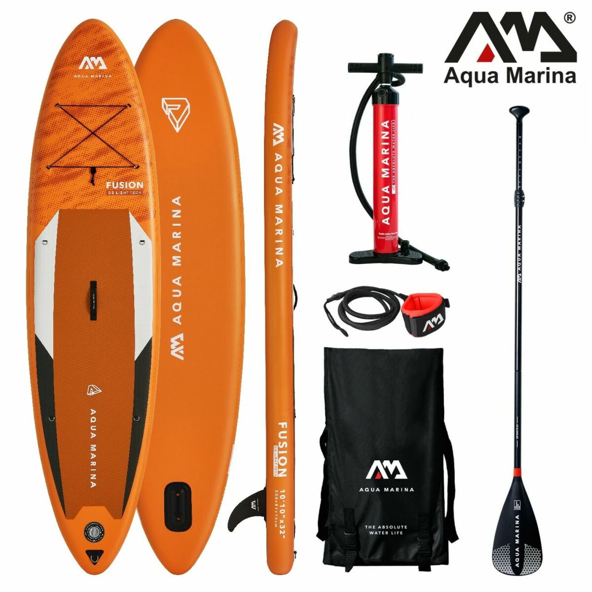 Bild 1 von Aqua Marina All-Around SUP Board 330x81cm Reißverschlussrucksack Double Action-Pumpe LIQUID AIR Padd