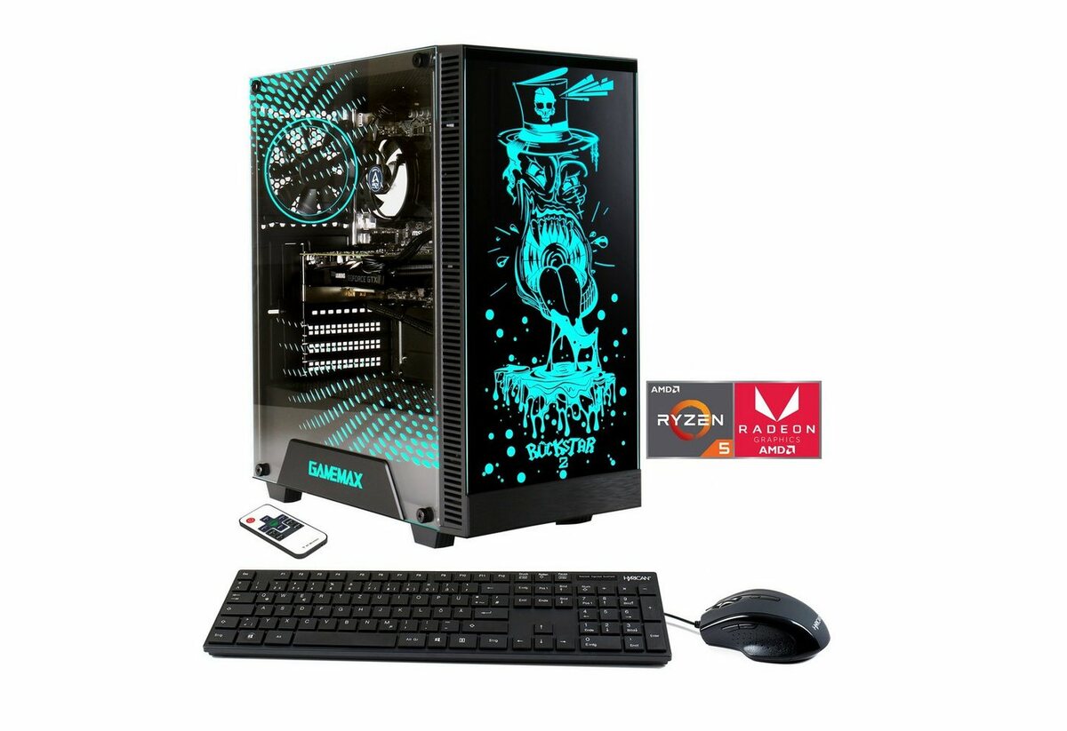 Bild 1 von Hyrican Rockstar 6736 Gaming-PC (AMD Ryzen 5 5600G, Radeon Graphics, 16 GB RAM, 2000 GB SSD, Luftkühlung, Windows 11)