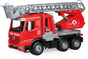 Lena® Spielzeug-Feuerwehr Worxx, Leiterfeuerwehr Mercedes Arocs, Made in Europe