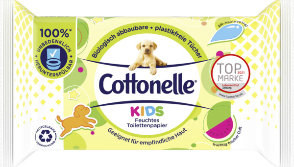 Bild 1 von Cottonelle Kids feuchtes Toilettenpapier