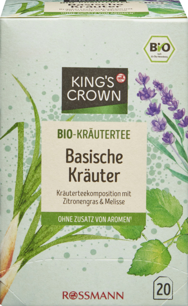 Bild 1 von KING'S CROWN Bio-Kräutertee Basische Kräuter