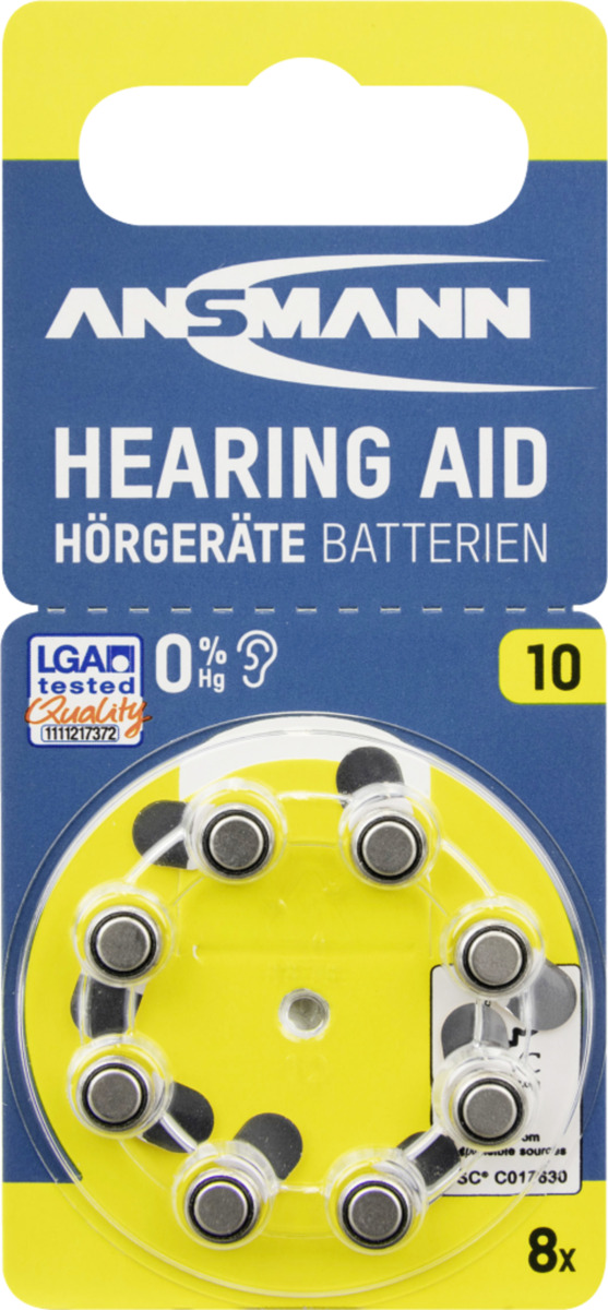 Bild 1 von Ansmann Hörgerätebatterien Typ 10 BL8